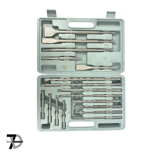 17 PCS Drill & Chisel Set
