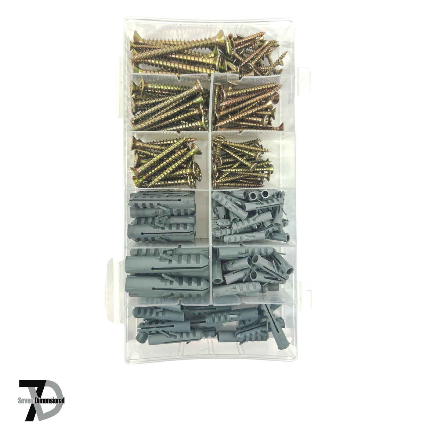 Wood Screw Anchor Assortment 206 PCS